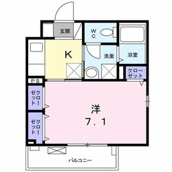 ラフィネ堀之内の物件間取画像